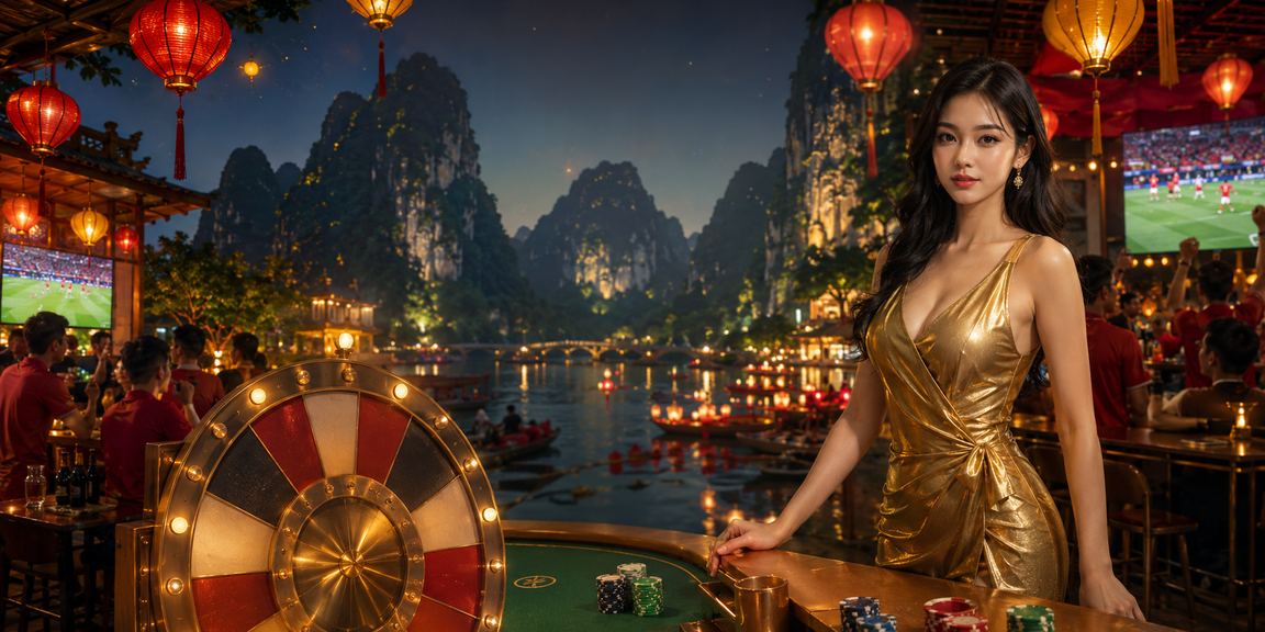 Khung cảnh phiên chợ đêm với nhiều người nhận voucher tại Ninh Bình